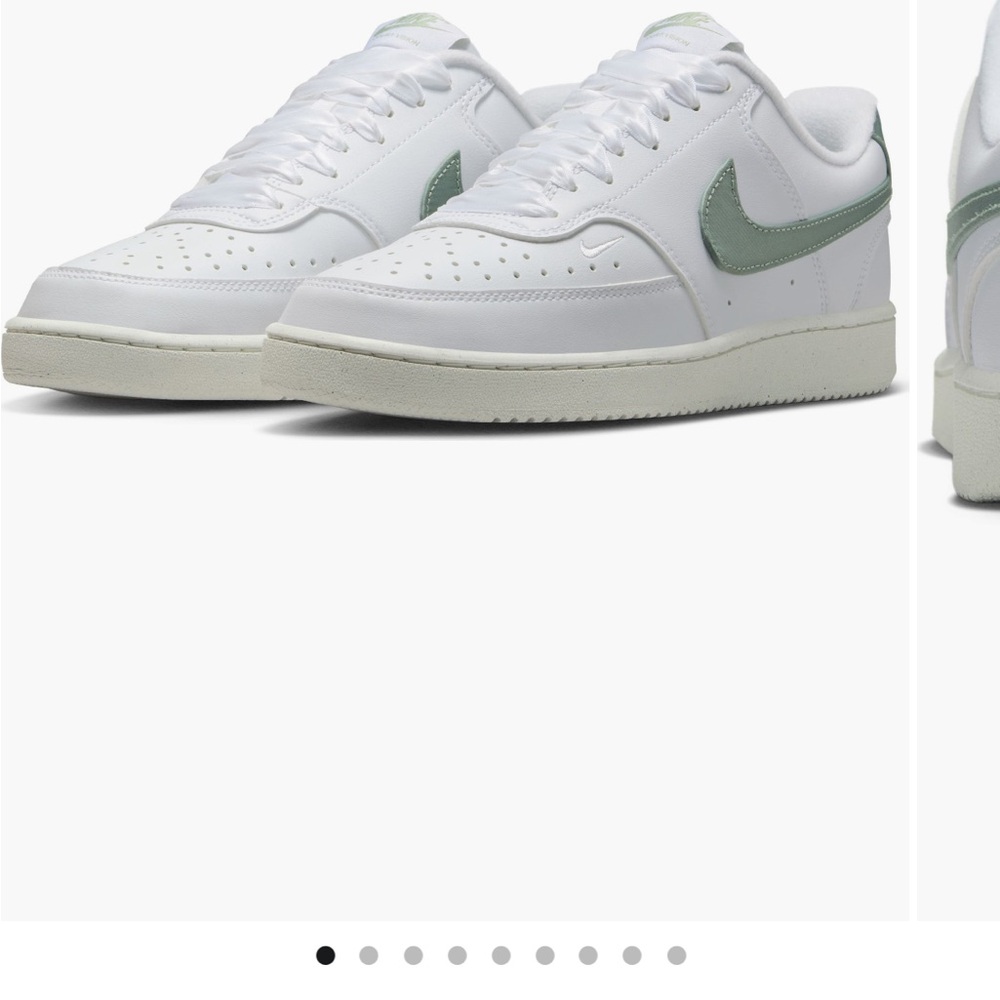 Nike Court Vision Low Sneakers - White/Jade Horizon